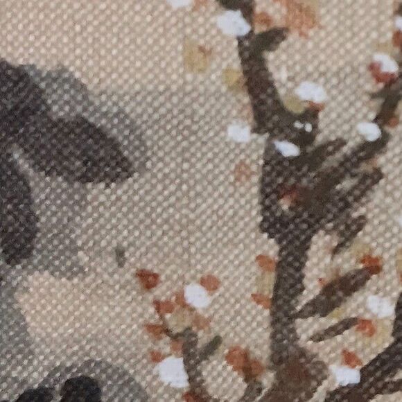 Vintage Chinese Asian Paintings on Silk Woman in Landscape Gold Frame Set of Two - Picture 13 of 16